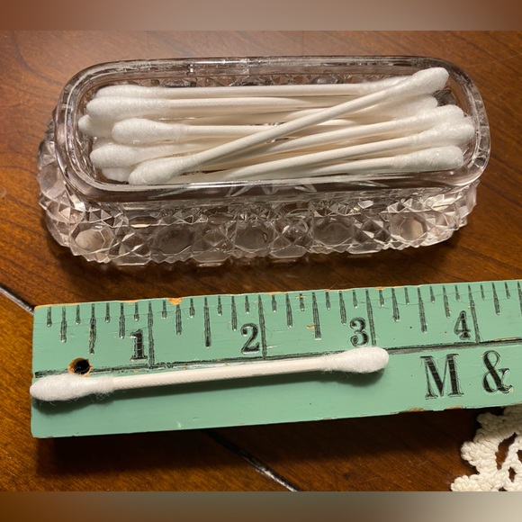 Antique Cut Crystal Trinket Box with Sterling Lid, UK - Picture 13 of 16